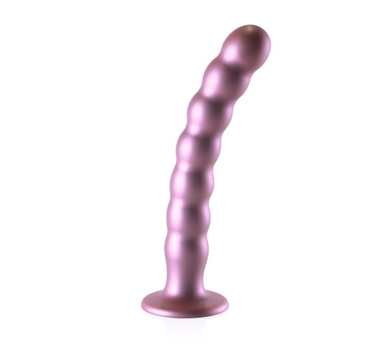 Beaded G-Spot Dildo - 8'' / 20,5 cm - Rose Gold